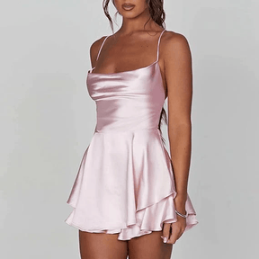 Robe en Satin dos nu