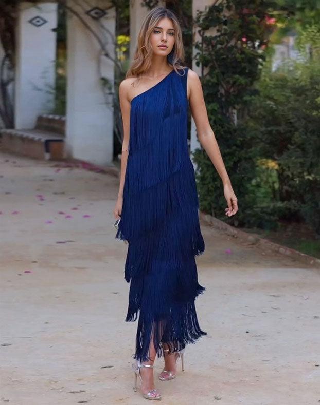 Robe Maxi à Franges Enchantée