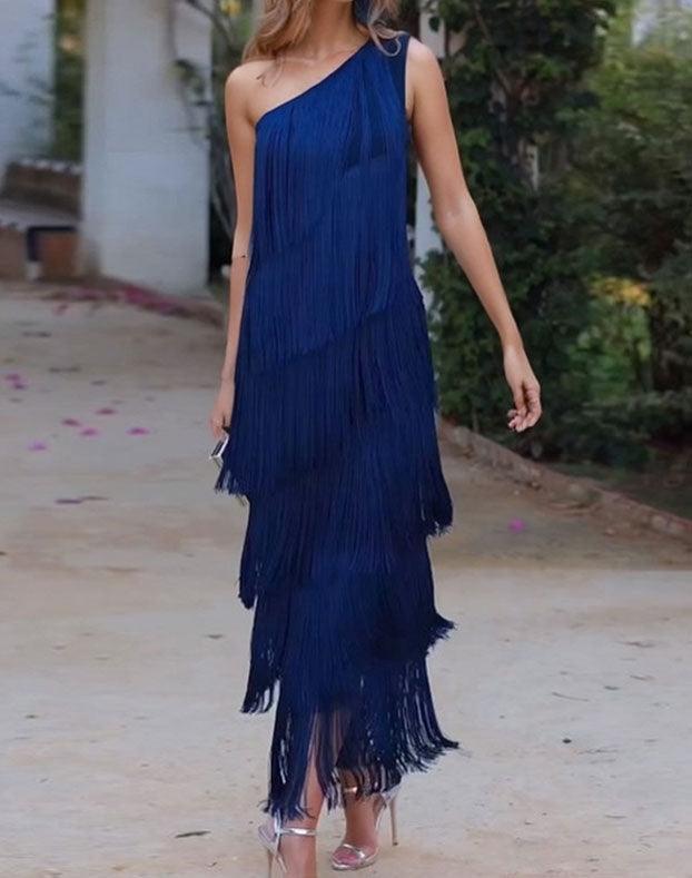 Robe Maxi à Franges Enchantée