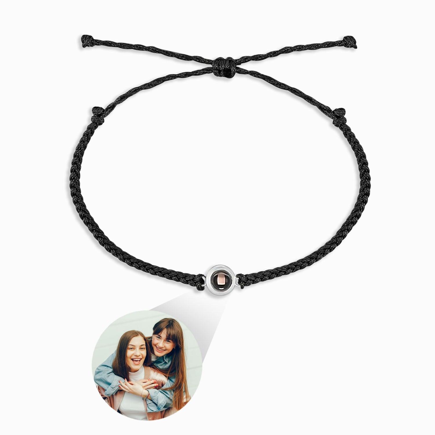 Bracelet Tressé avec Photo Personnalisée