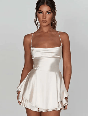 Robe en Satin dos nu