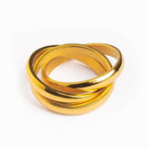 18 Karat vergoldeter Trinity-Ring