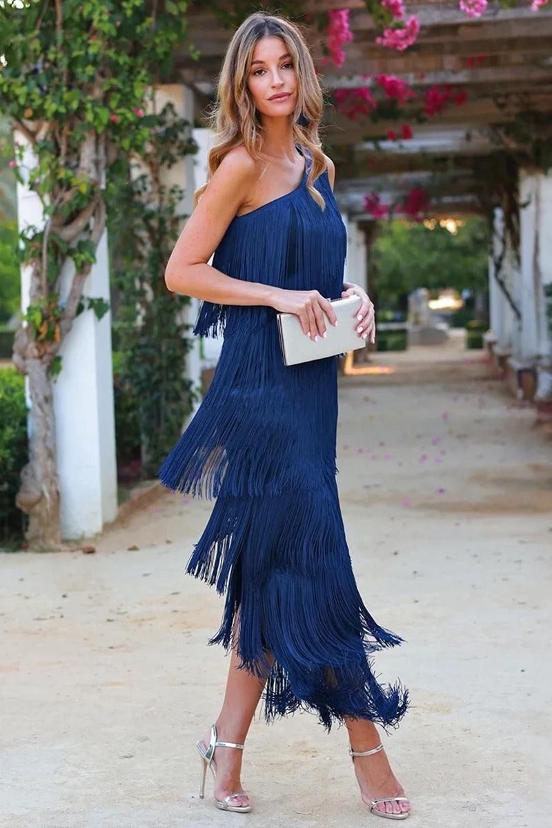 Robe Maxi à Franges Charme [+ cadeau exclusif]